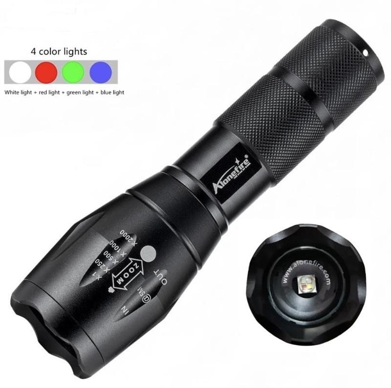 pessimist Athletic Mispend G700 : 4-color LED Tactical Flashlight