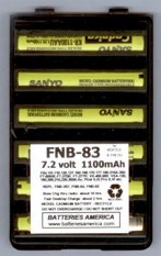 1100mAh Battery for Yaesu Vertex Standard FNB-57 FNB-V57 FNB-64 FNB-83 Radio